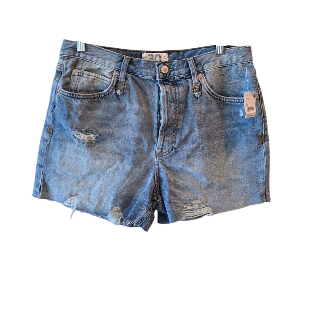 💜 FREE PEOPLE Cutoff Denim Shorts Ob1454756